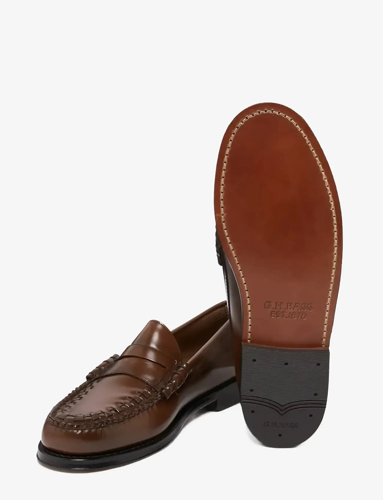 G.H. BASS - GH WEEJUN HERITAGE LARSON WEAVE - shoppa efter tillfälle - mid brown lthr - 2