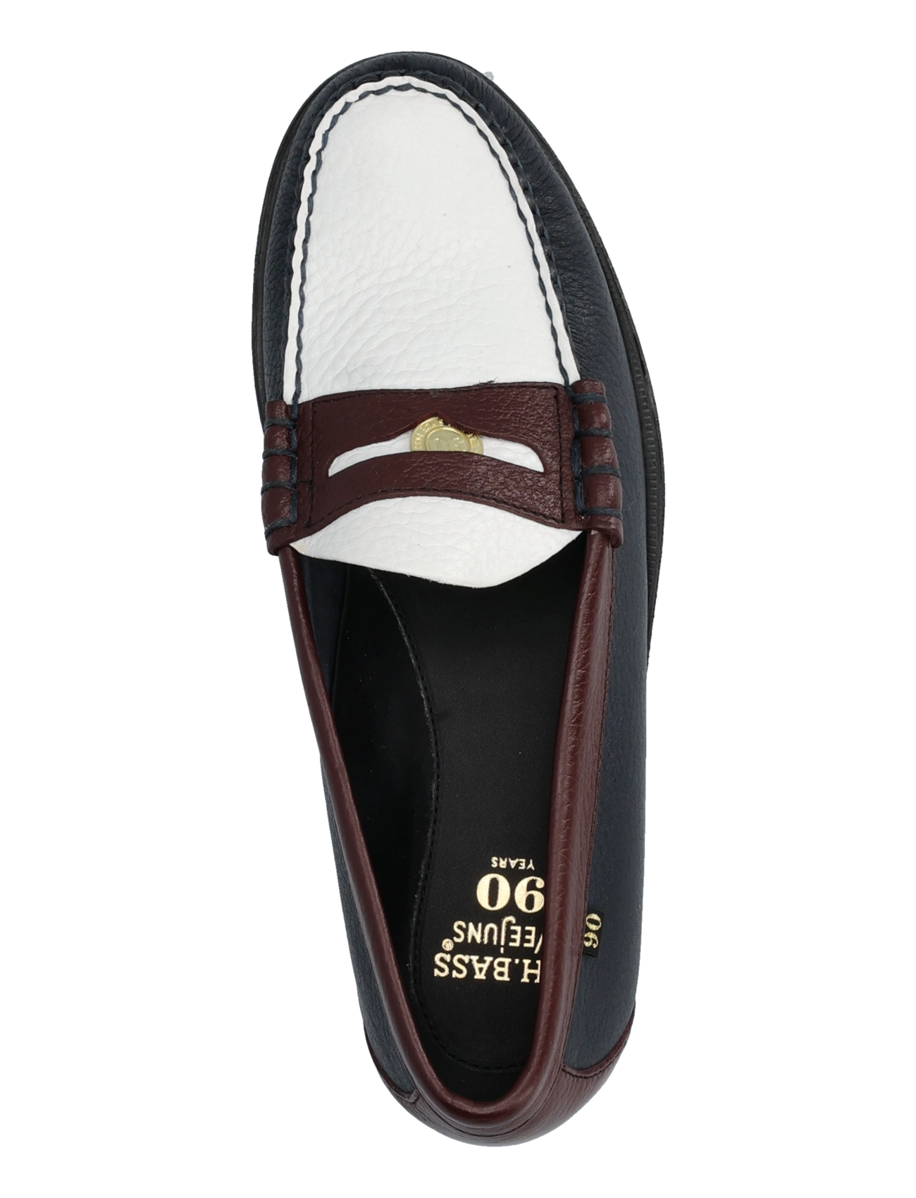 G.H. BASS - GH WEEJUN HERITAGE ANNIVERSARY LARSON - wine-navy-wht - 3