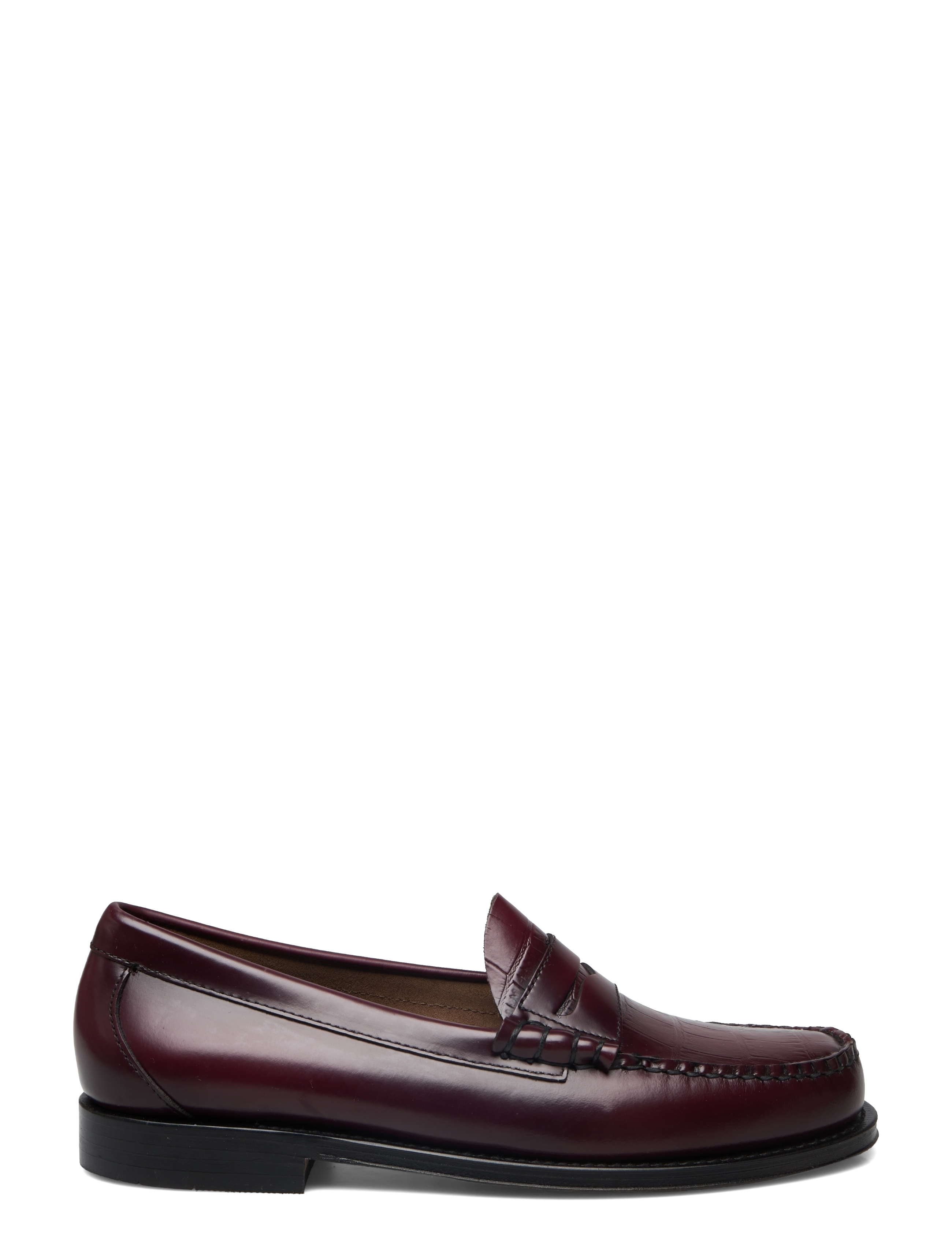 G.H. BASS - GH WEEJUN LARSON CROC MOC MIX - wine lthr - 1