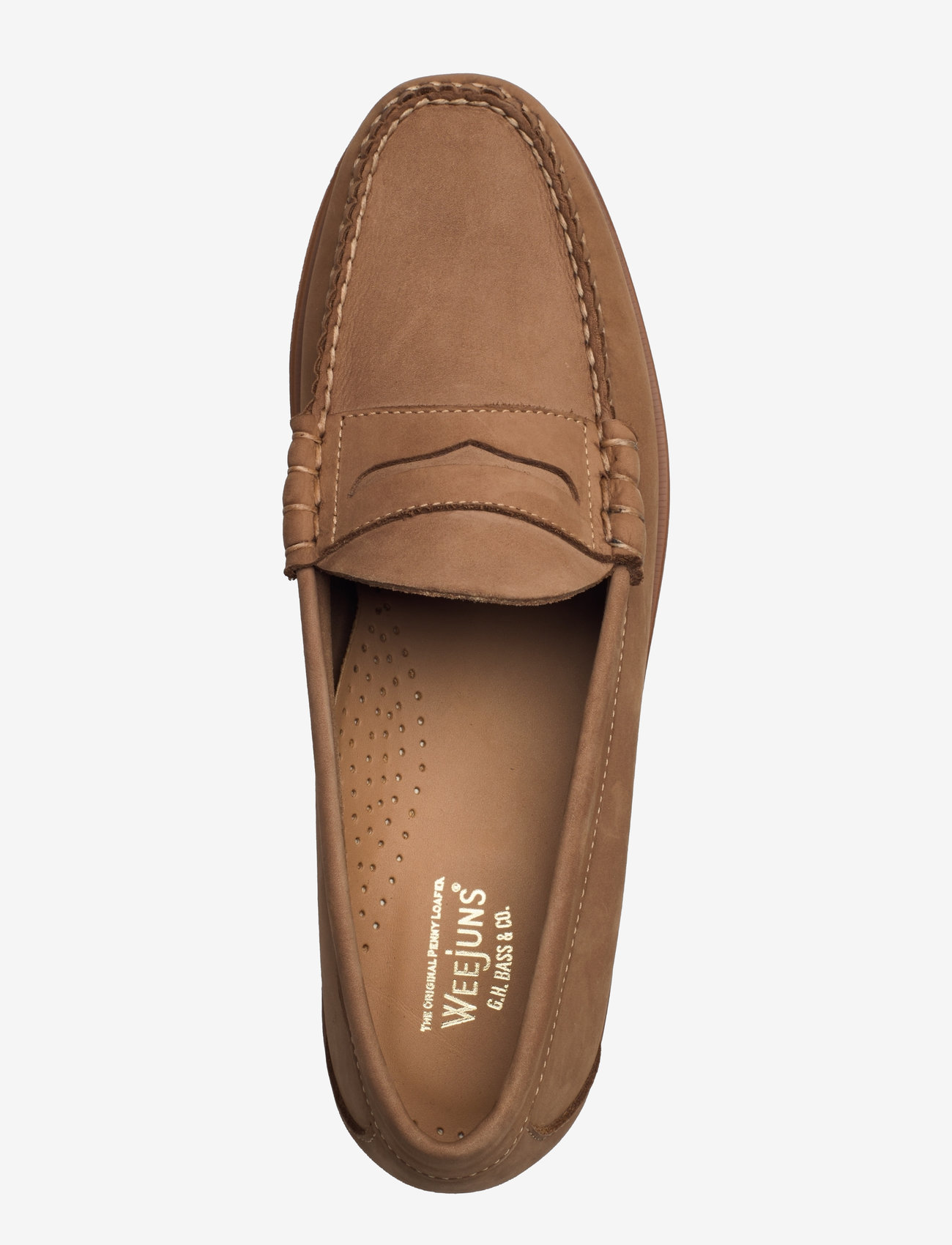 BASS Gh Weejun Heritage Penny Nubuck – loafers – shop at Booztlet