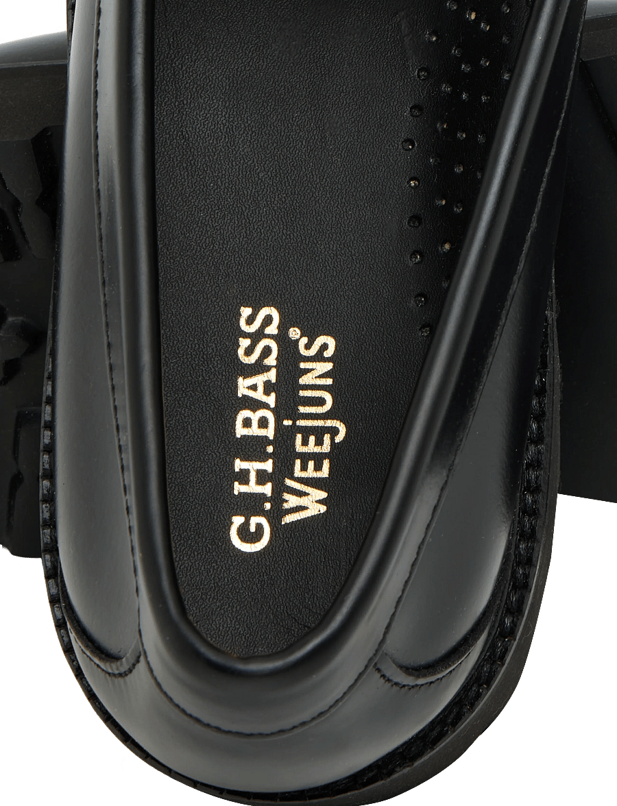 G.H. BASS - GH WEEJUN 90 LARSON PENNY - urlaubsfavoriten - black lthr - 5