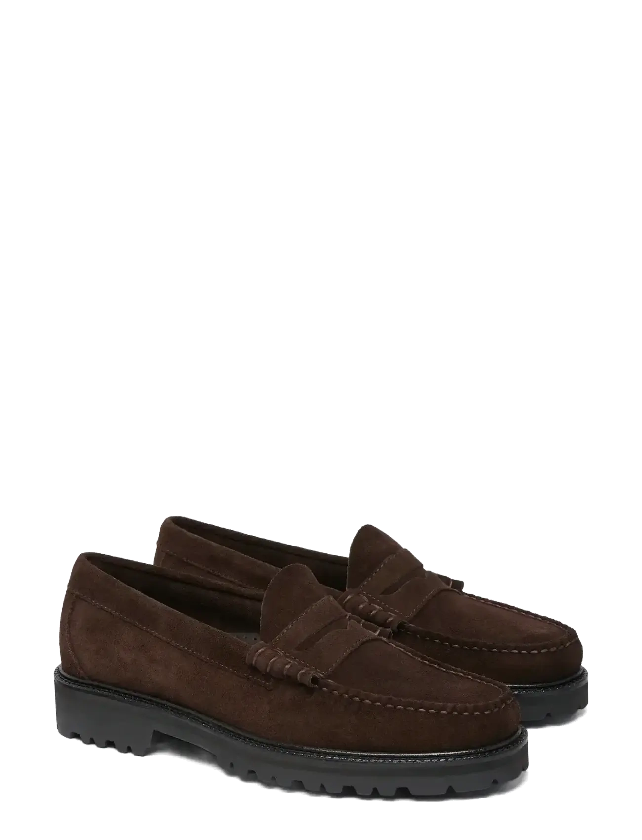 G.H. BASS - GH WEEJUN 90 LARSON SUEDE - chocolate suede - 1