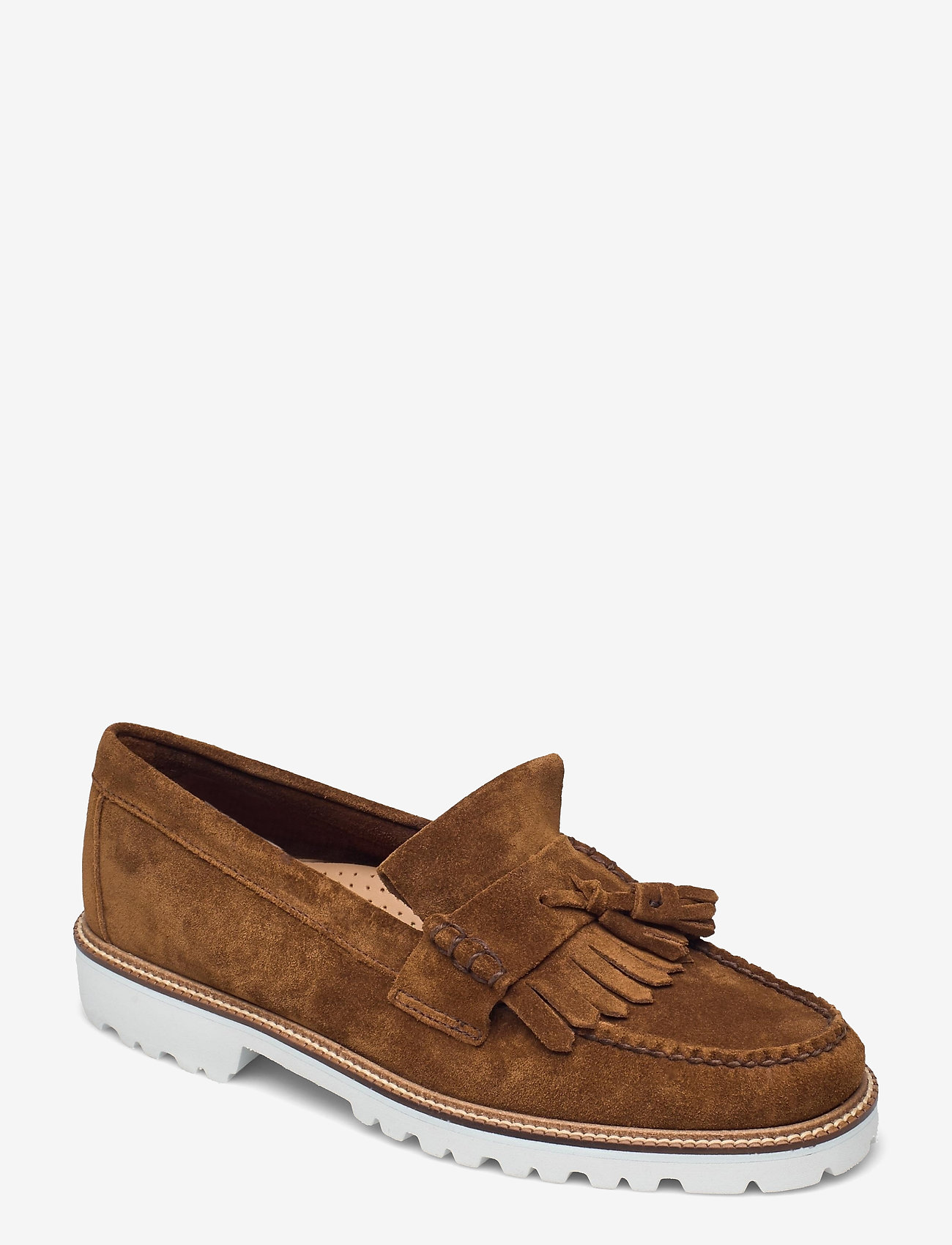 G.H. BASS - GH WEEJUN 90 LAYTON II KILTIE - mid brown suede - 0