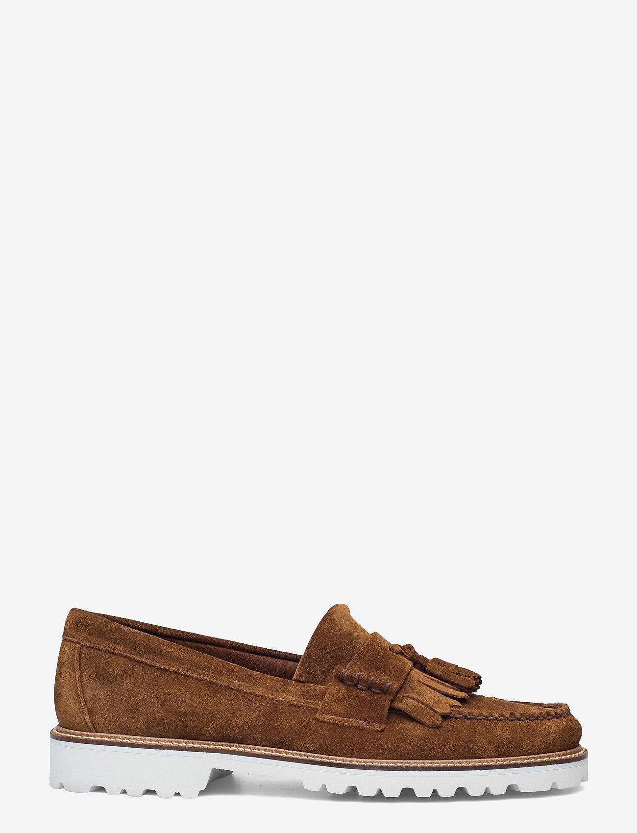 G.H. BASS - GH WEEJUN 90 LAYTON II KILTIE - mid brown suede - 1