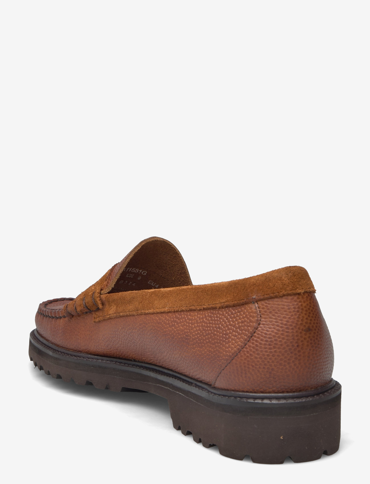 G.H. BASS - GH WEEJUN LUG LARSON SOFT GRAIN - mid brown textured lthr - 2