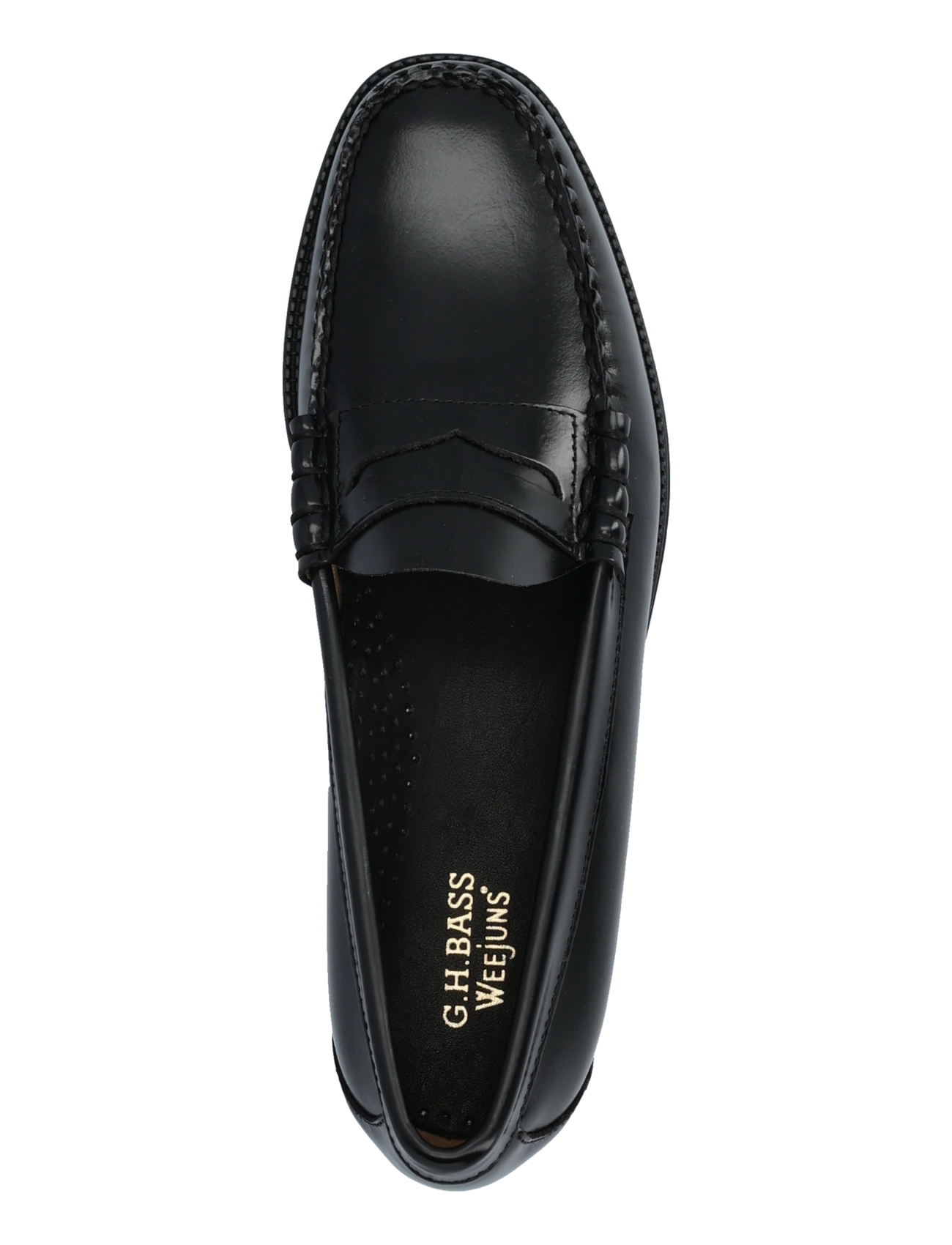G.H. BASS - GH WEEJUN II LARSON MOC PENNY - loafers - black lthr - 3
