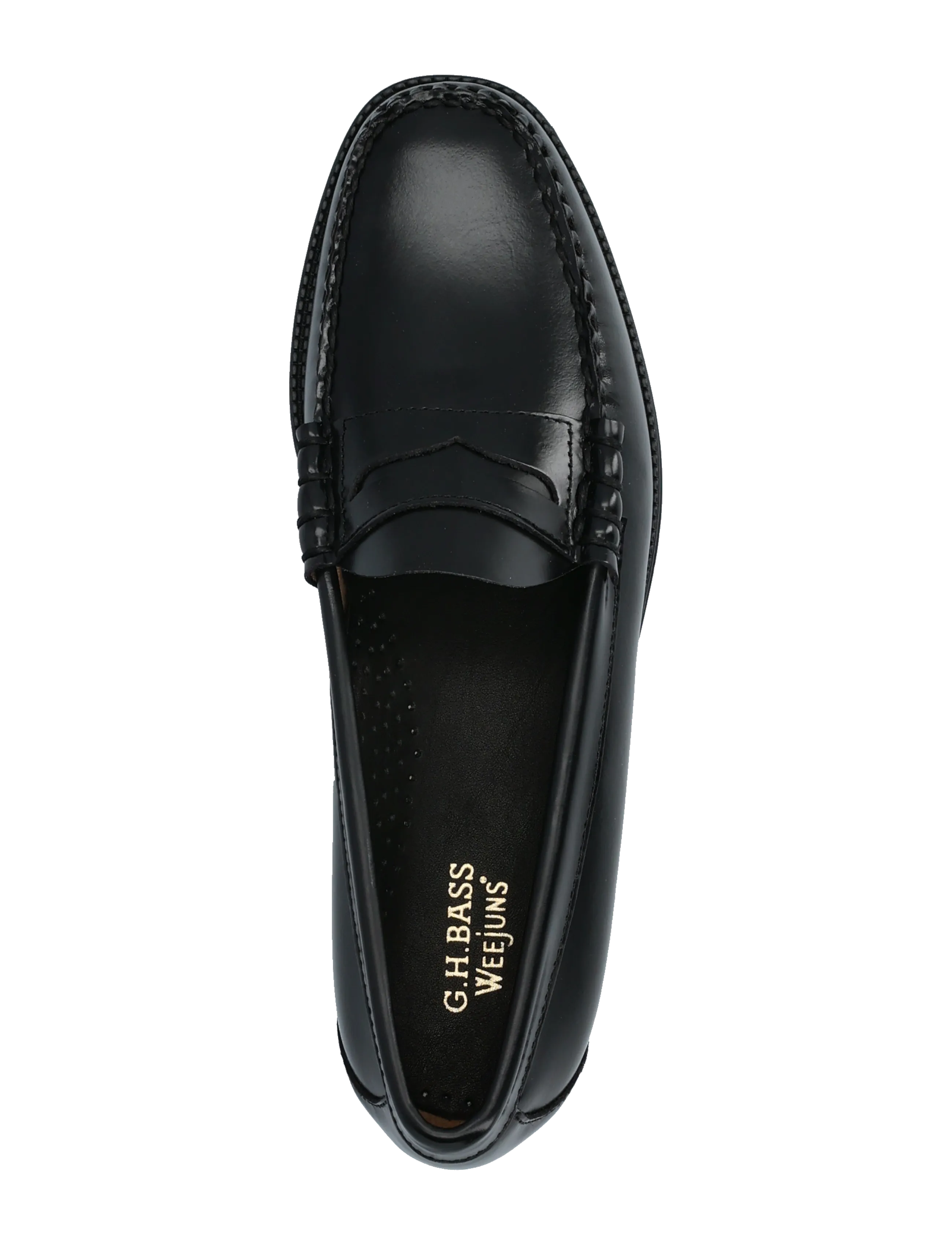 G.H. BASS - GH WEEJUN II LARSON MOC PENNY - shop efter anledning - black lthr - 3