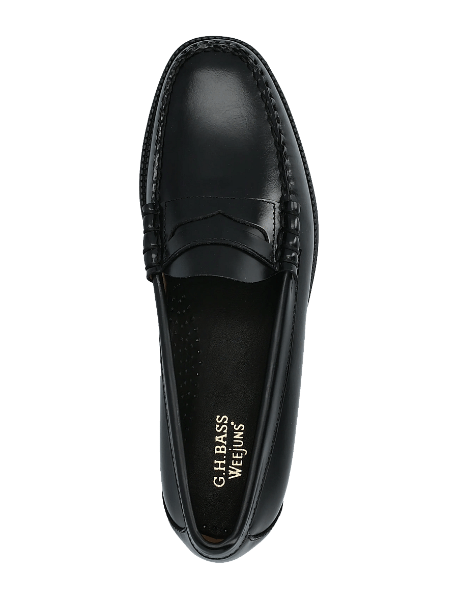 G.H. BASS - GH WEEJUN II LARSON MOC PENNY - shop efter anledning - black lthr - 3