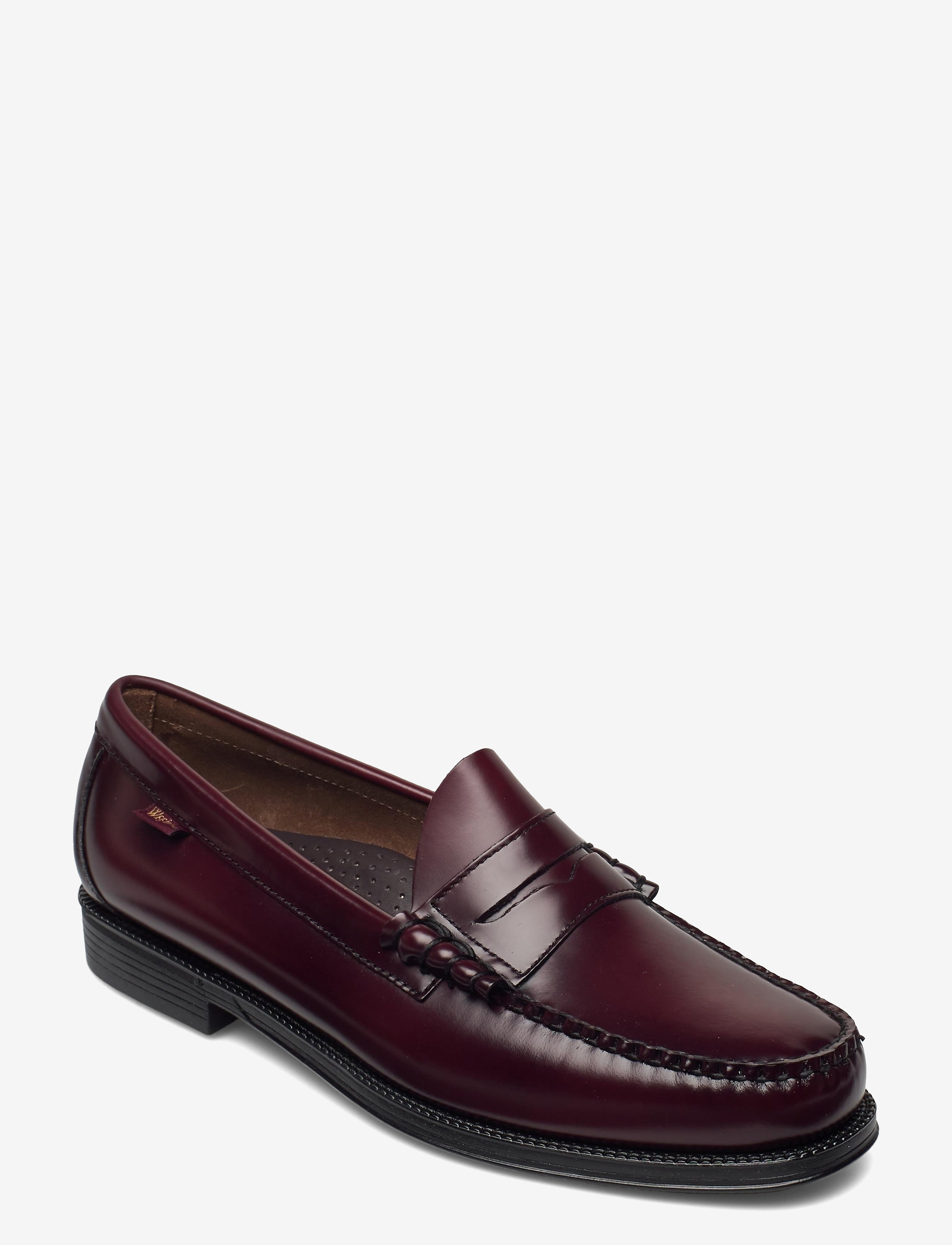 G.H. BASS GH WEEJUN II LARSON MOC PENNY - Loafers - WINE LTHR / red