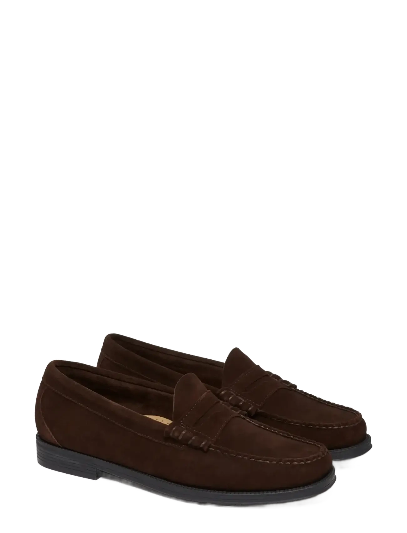 G.H. BASS - GH EASY WEEJUN LARSON SUEDE - shoppa efter tillfälle - chocolate suede - 1