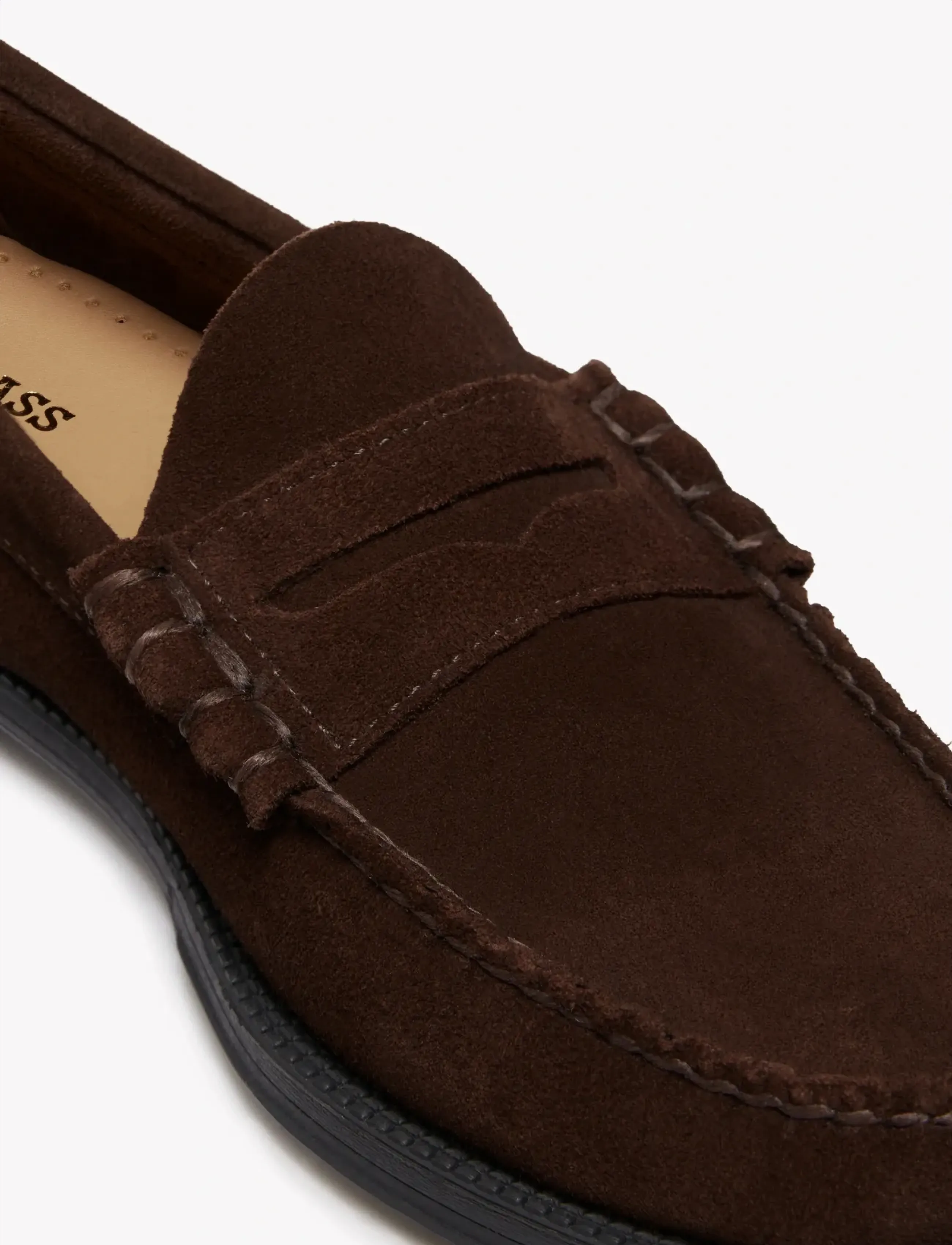 G.H. BASS - GH EASY WEEJUN LARSON SUEDE - shoppa efter tillfälle - chocolate suede - 4