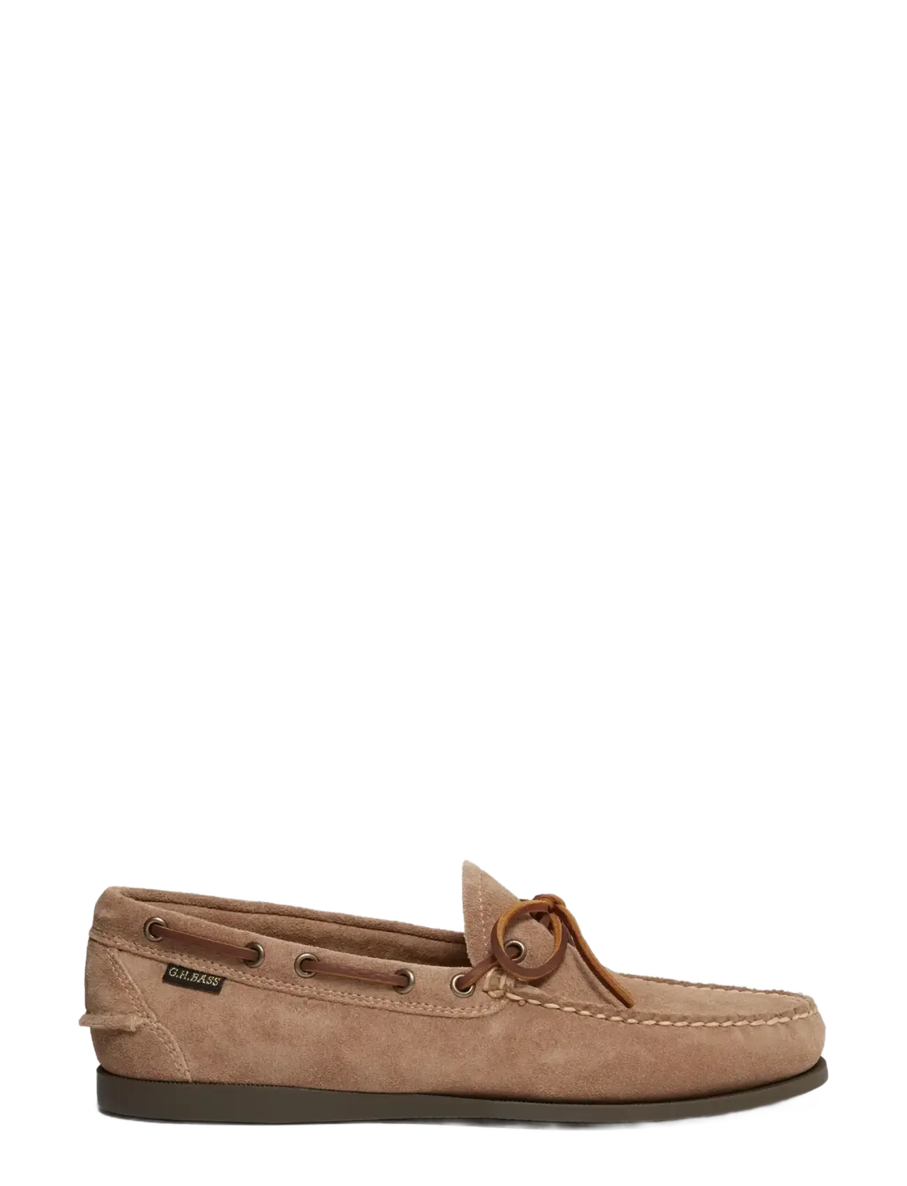 G.H. BASS Gh Camp Moc Decker Suede, Mænd, Bådsko, Beige, Str: 43