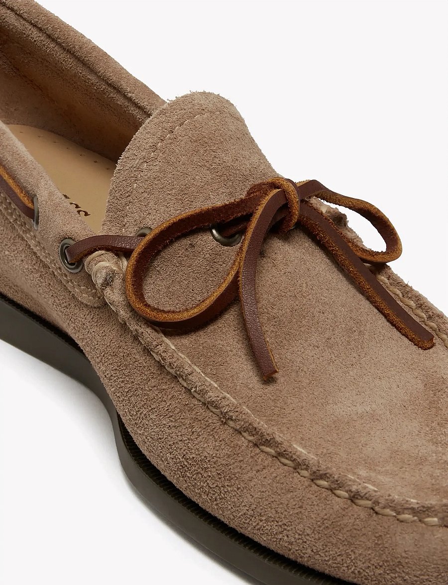 G.H. BASS - GH CAMP MOC DECKER SUEDE - bootsschuhe - earth suede - 4