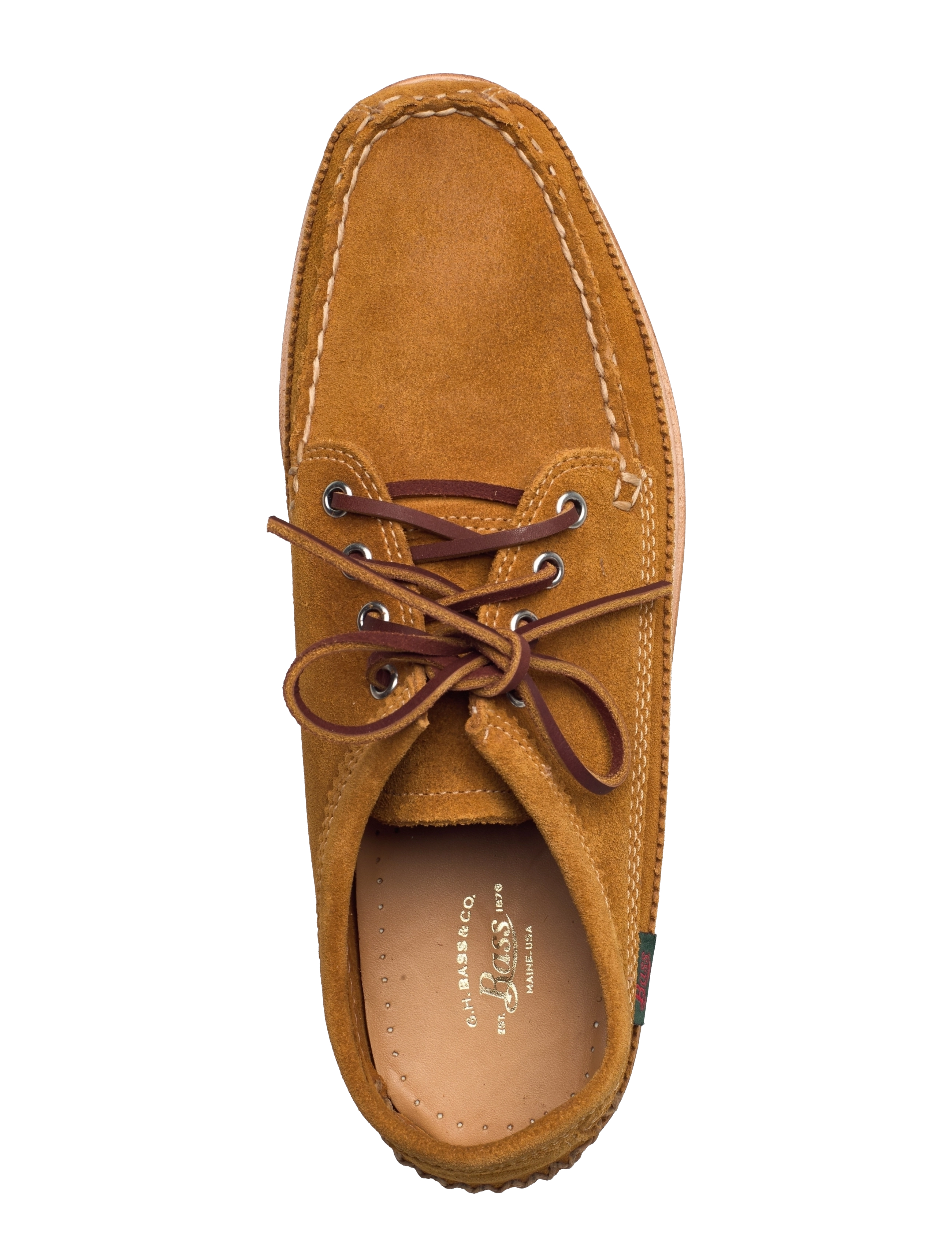 G.H. BASS - GH CAMP MOC III LYNDON 4-EYE - tan suede - 3
