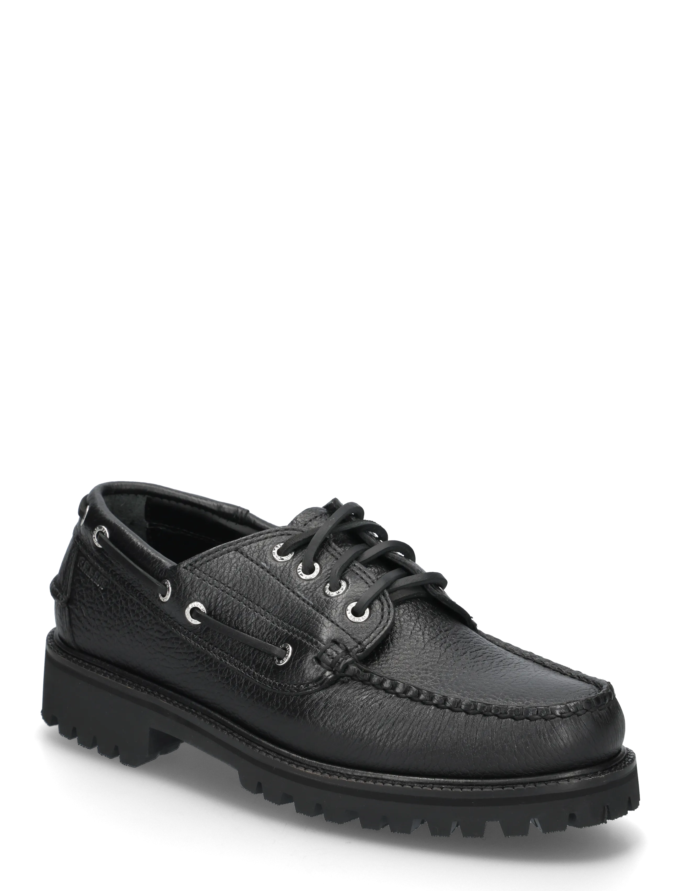 G.H. BASS GH RANGER LUG CAMP MOC - Shoes - BLACK-TEXTURED / black
