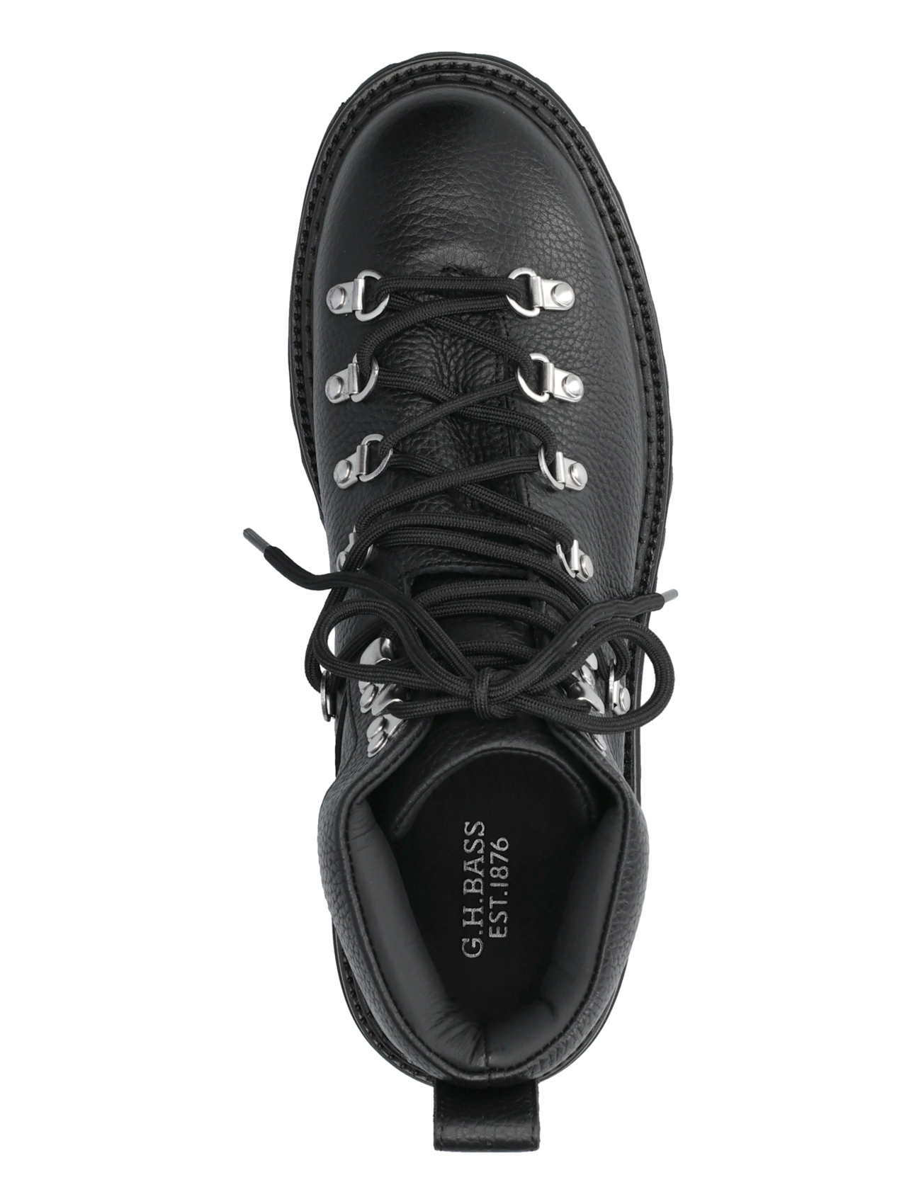 G.H. BASS - GH MASON ALPINE BOOT - laced boots - black-textured - 3