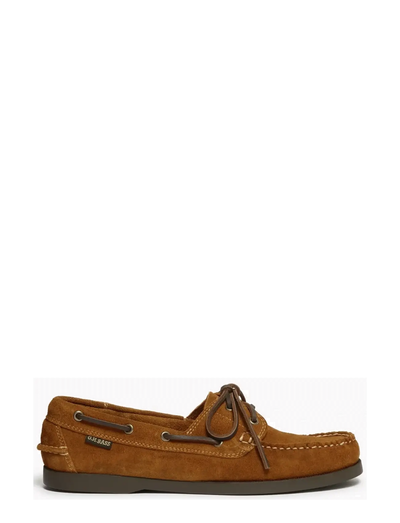 G.H. BASS GH JETTY II BOATER 2 EYE - Apavi bez aizdares - MID BROWN SUEDE / brown