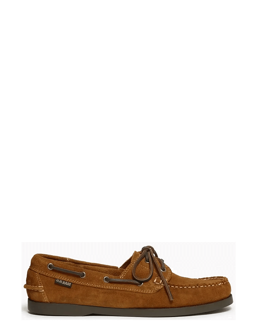 G.H. BASS - GH JETTY II BOATER 2 EYE - nach anlass kaufen - mid brown suede - 0