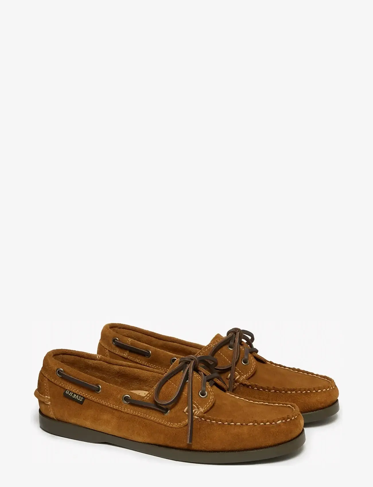 G.H. BASS - GH JETTY II BOATER 2 EYE - shoppa efter tillfälle - mid brown suede - 1