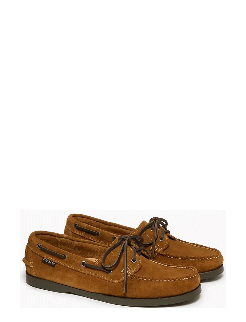 G.H. BASS - GH JETTY II BOATER 2 EYE - shoppa efter tillfälle - mid brown suede - 1