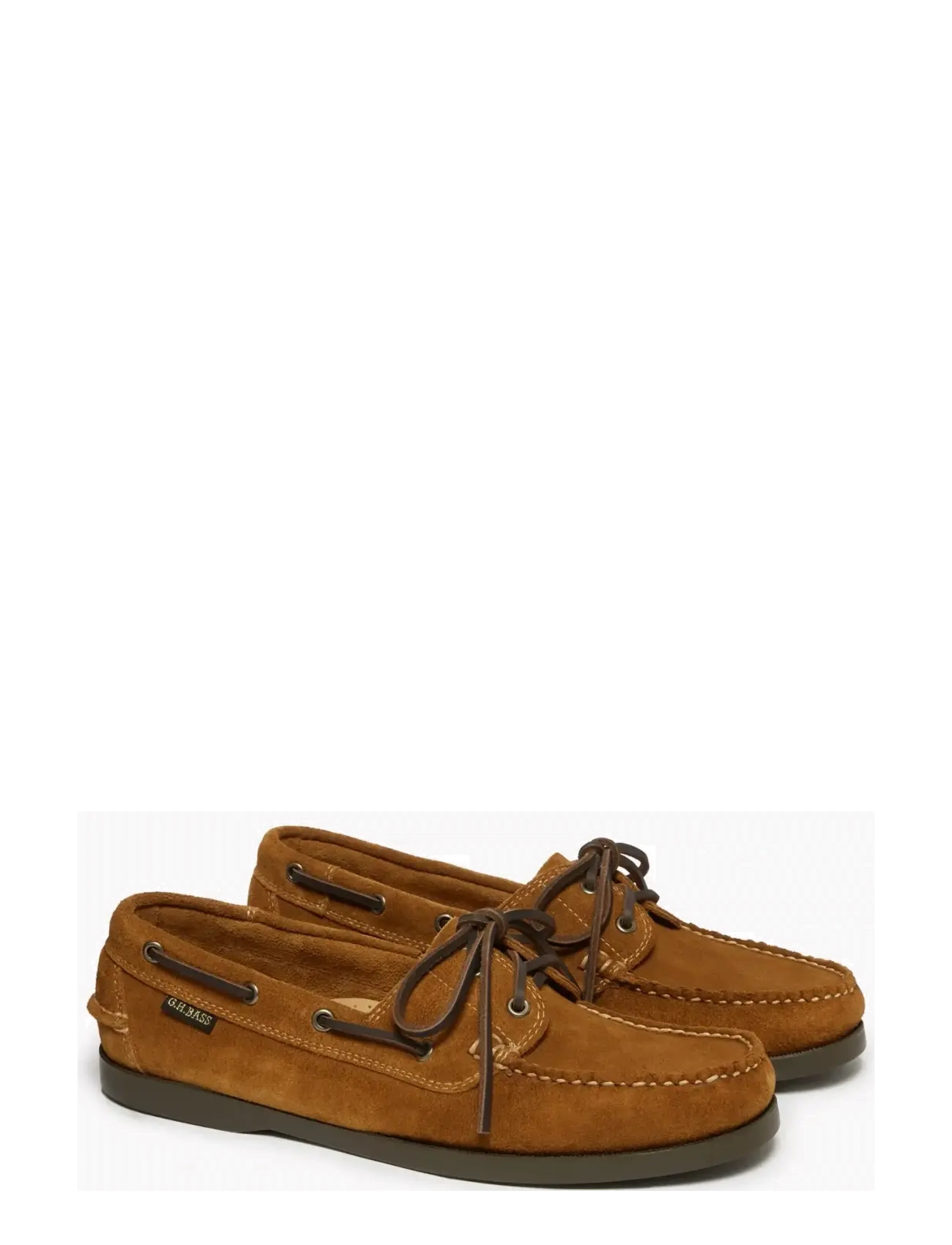 G.H. BASS - GH JETTY II BOATER 2 EYE - verslaðu eftir tilefni - mid brown suede - 1