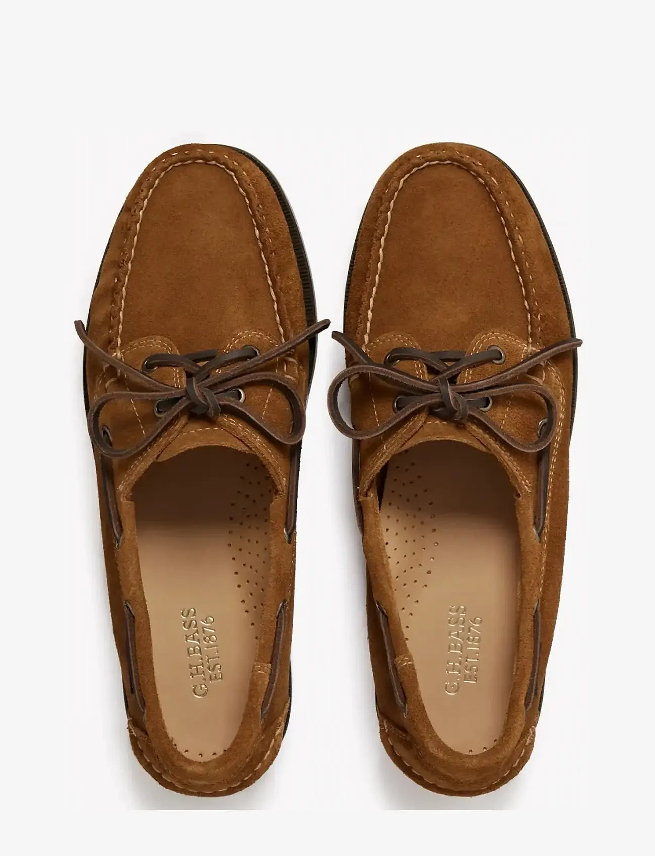 G.H. BASS - GH JETTY II BOATER 2 EYE - shoppa efter tillfälle - mid brown suede - 3