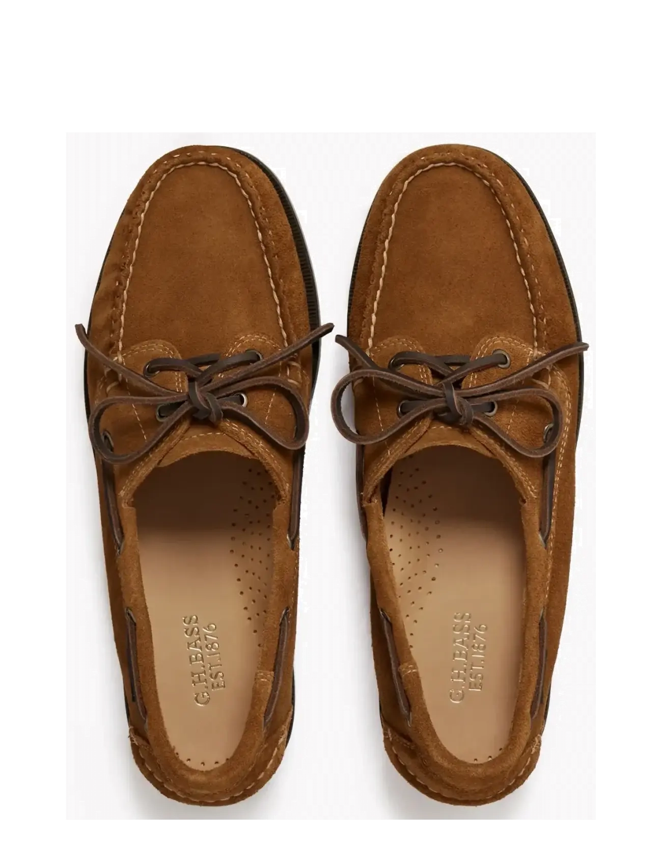 G.H. BASS - GH JETTY II BOATER 2 EYE - verslaðu eftir tilefni - mid brown suede - 3