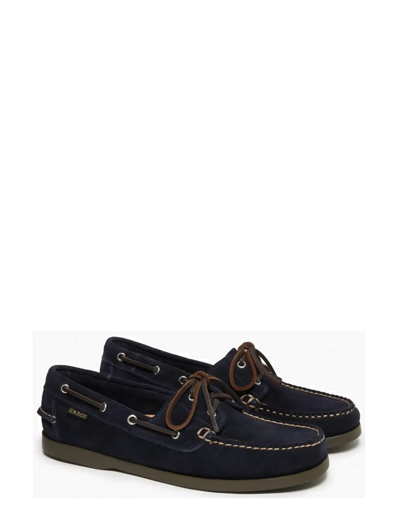 G.H. BASS - GH JETTY II BOATER 2 EYE - shop efter anledning - navy suede - 1