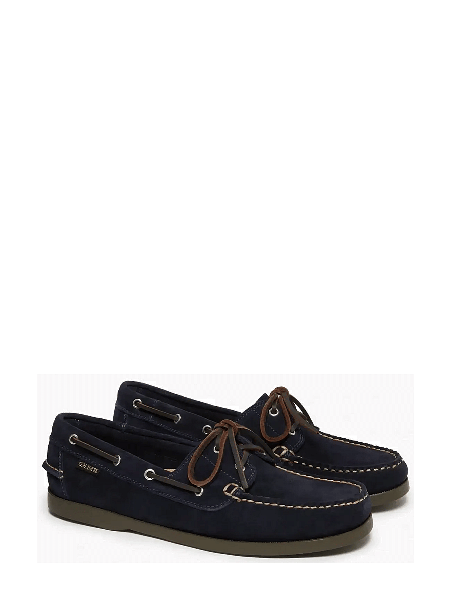 G.H. BASS - GH JETTY II BOATER 2 EYE - nach anlass kaufen - navy suede - 1