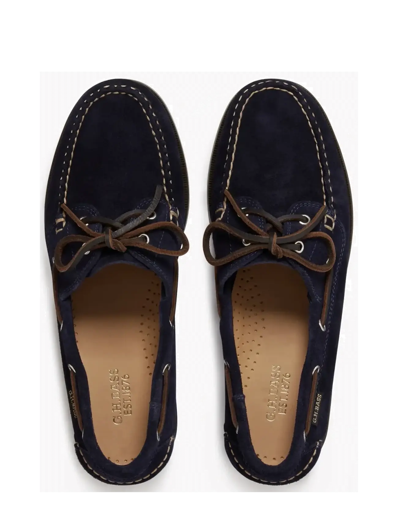 G.H. BASS - GH JETTY II BOATER 2 EYE - shop efter anledning - navy suede - 3