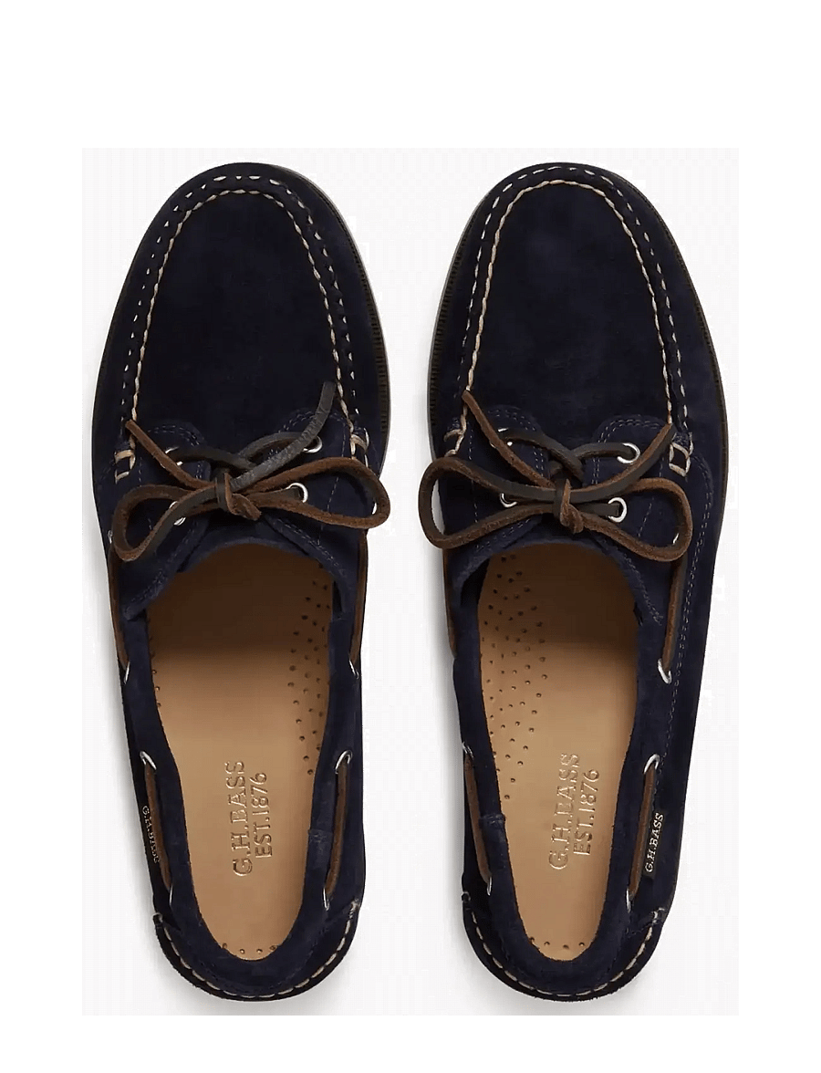 G.H. BASS - GH JETTY II BOATER 2 EYE - nach anlass kaufen - navy suede - 3