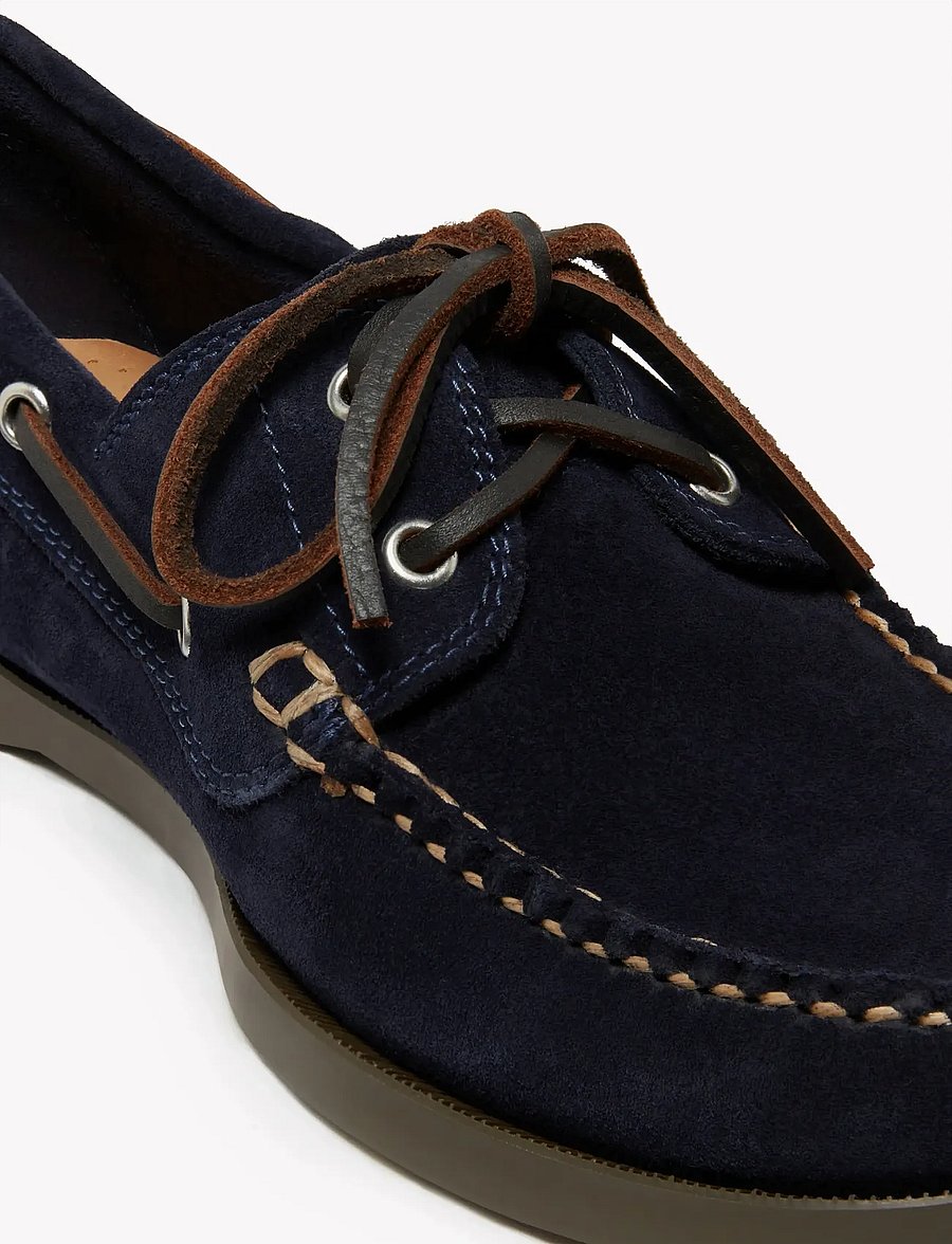 G.H. BASS - GH JETTY II BOATER 2 EYE - nach anlass kaufen - navy suede - 4