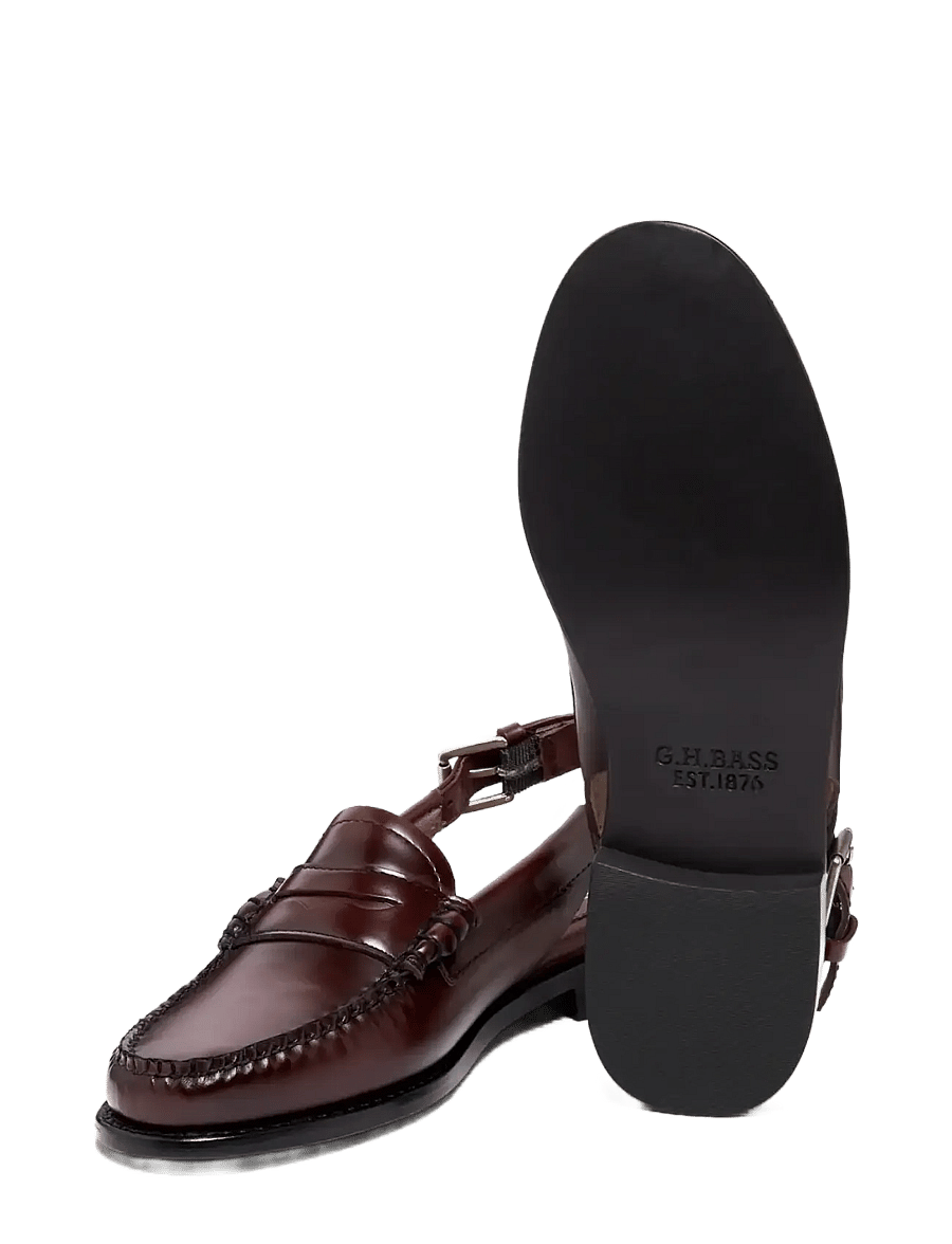 G.H. BASS - GH WEEJUN WMN PENNY SLING - fashion trends - wine lthr - 2