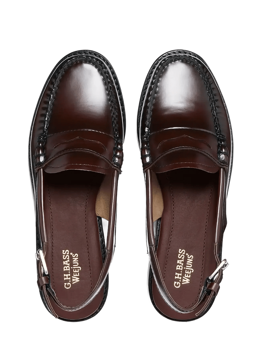 G.H. BASS - GH WEEJUN WMN PENNY SLING - fashion trends - wine lthr - 3