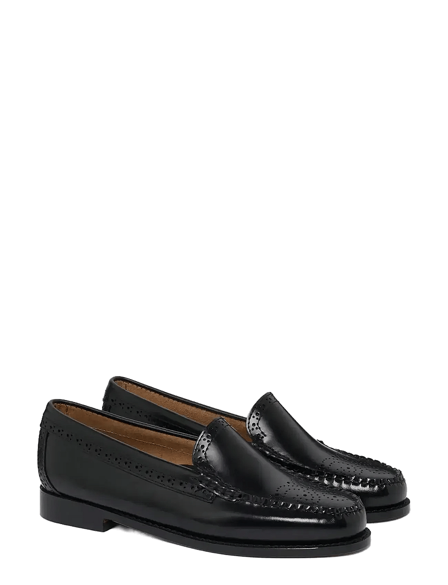 G.H. BASS - GH WEEJUN WMN VENETIAN BROGUE - loafers - black lthr - 1