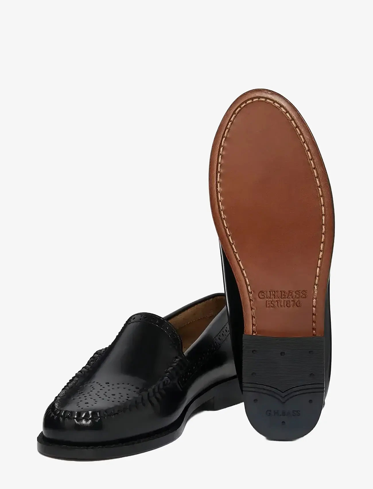 G.H. BASS - GH WEEJUN WMN VENETIAN BROGUE - speciella tillfällen - black lthr - 2