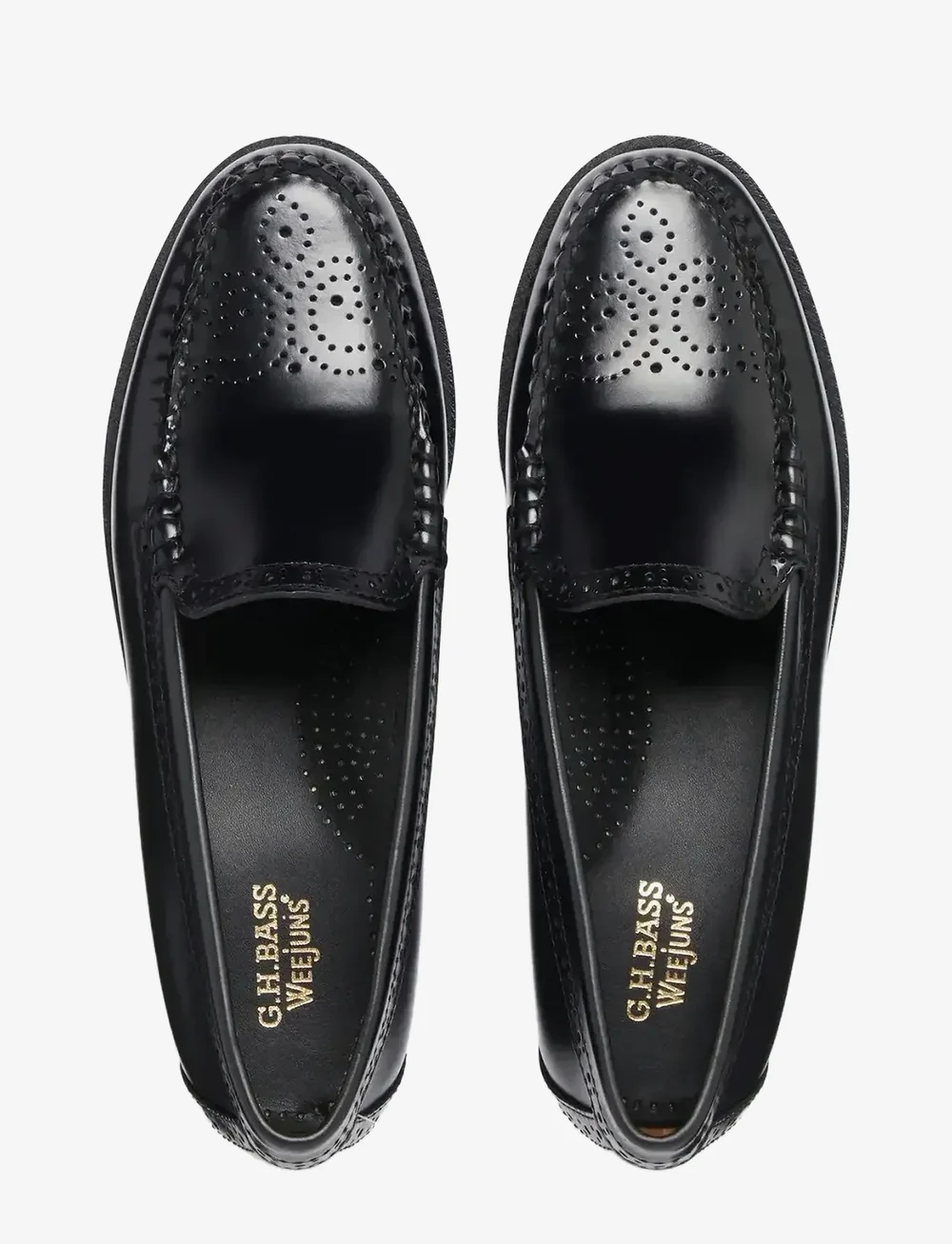 G.H. BASS - GH WEEJUN WMN VENETIAN BROGUE - special occasions - black lthr - 4