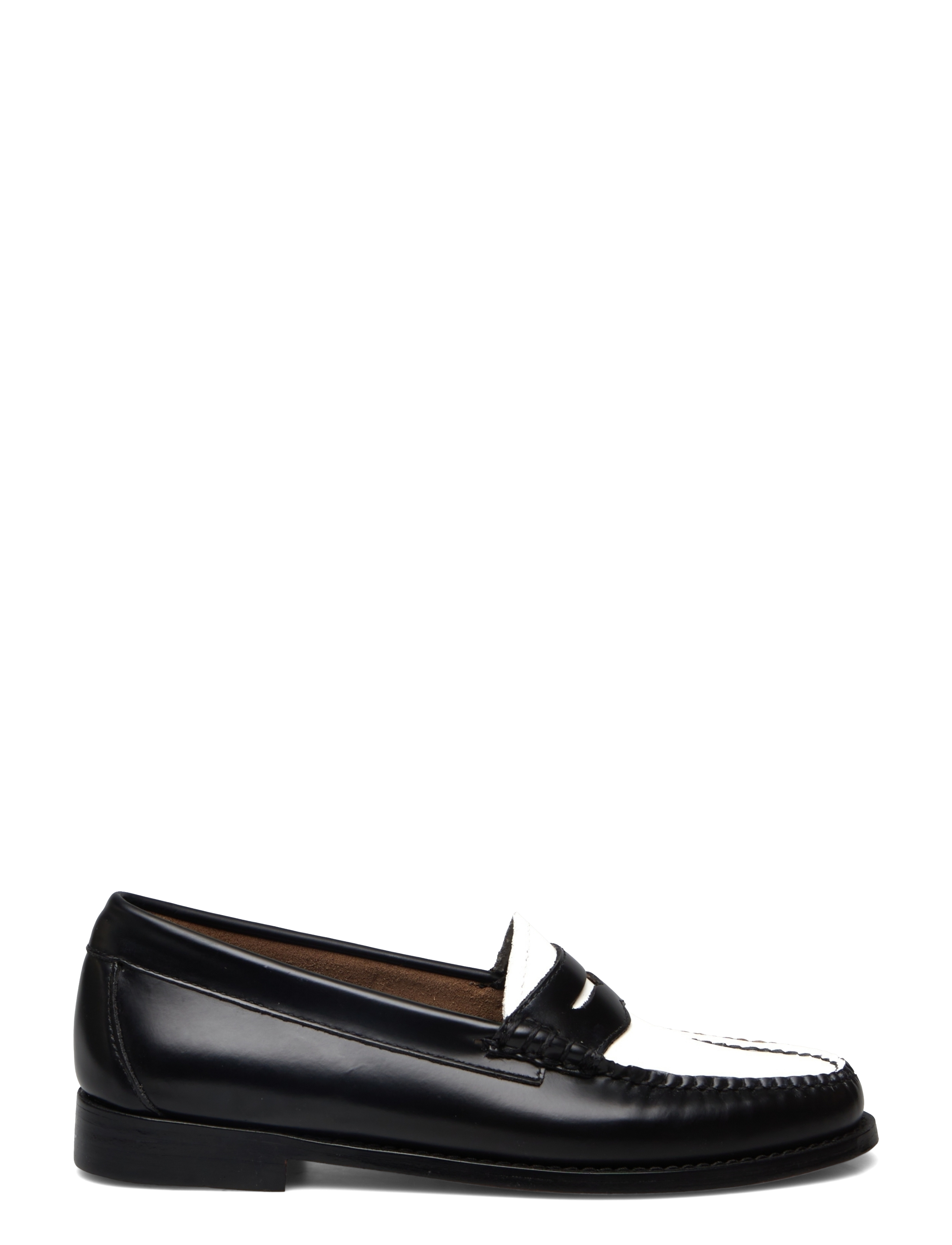 G.H. BASS - GH WEEJUN WMN PENNY - modetrends - black & white lthr - 1
