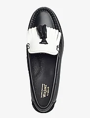 G.H. BASS - GH WEEJUN WMN ESTHER KILTIE - loafers - black & white lthr - 3