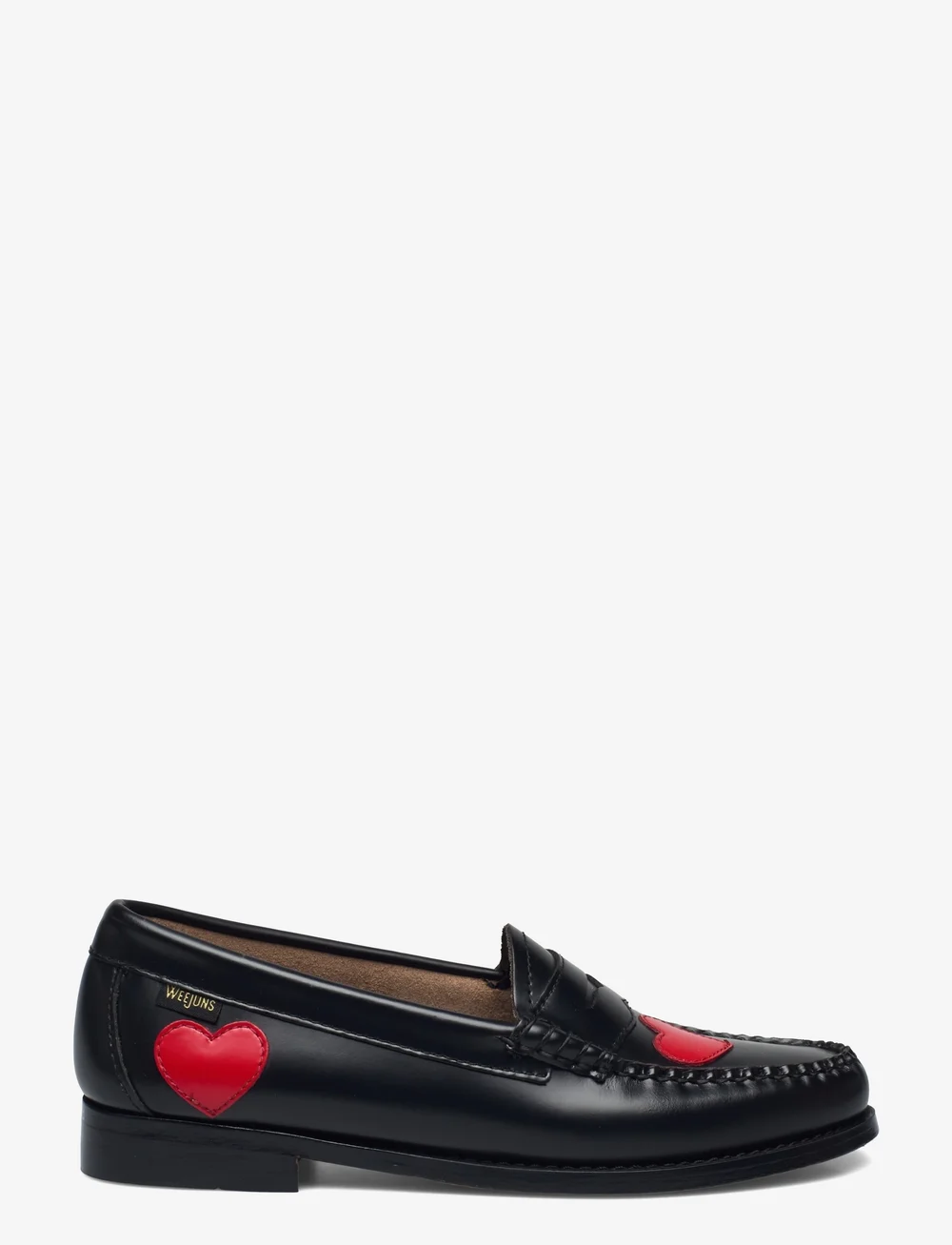 G.H. BASS - GH WEEJUN WMN PENNY LOVE - speciella tillfällen - black lthr w/red - 1
