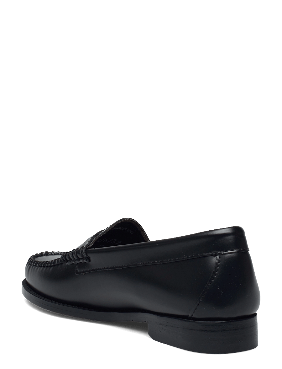 G.H. BASS - GH WEEJUN WMN PENNY LOVE - fashion trends - black lthr w/red - 2