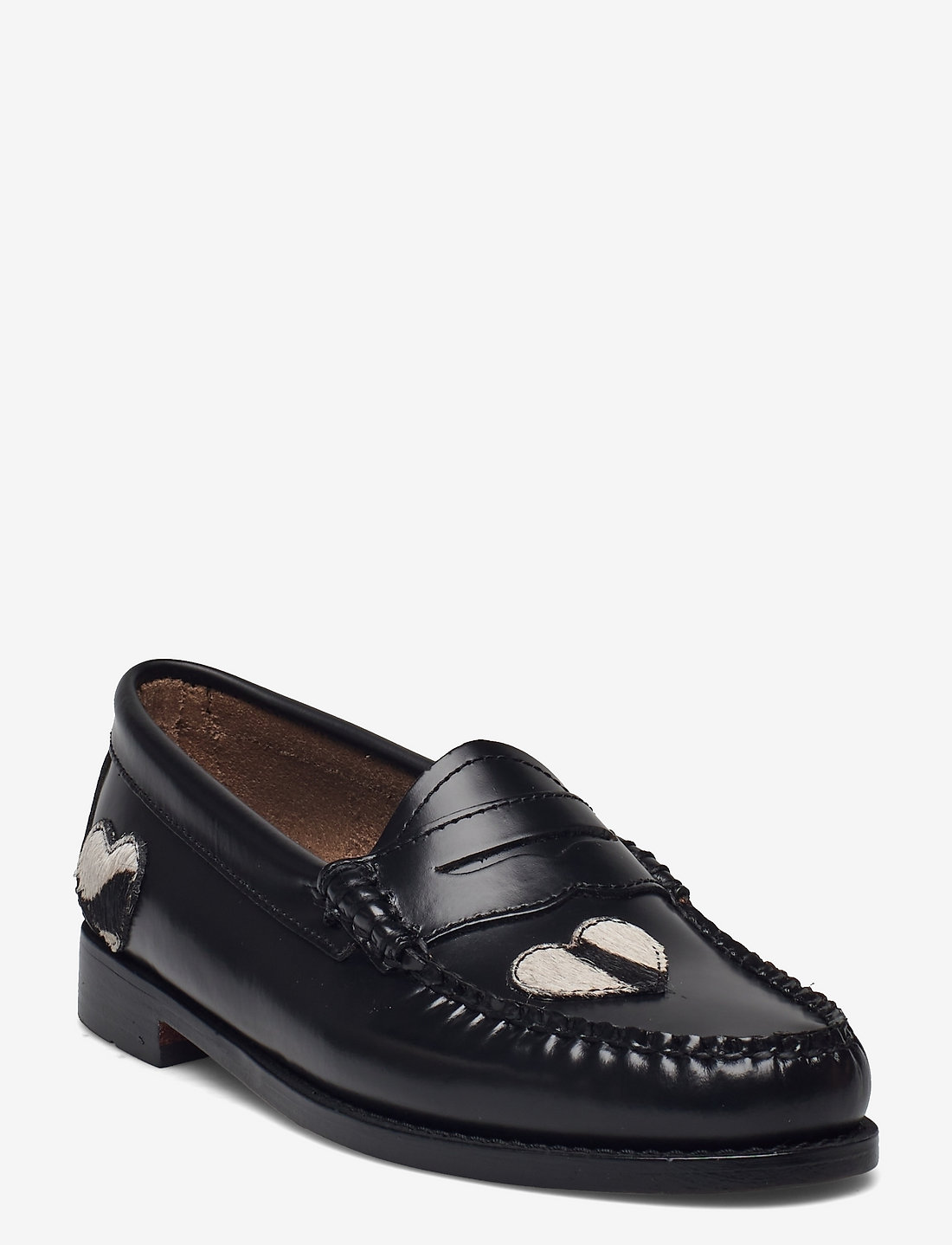 Gh bass black and 2025 white loafers