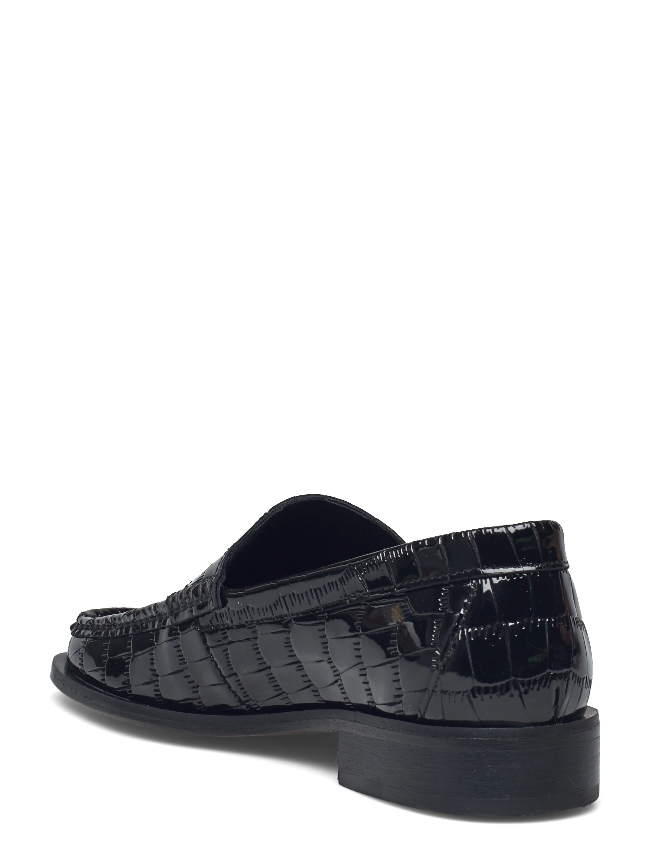 G.H. BASS - GH ALICE SQUARE TOE LOAFER - crocodile black lthr - 2