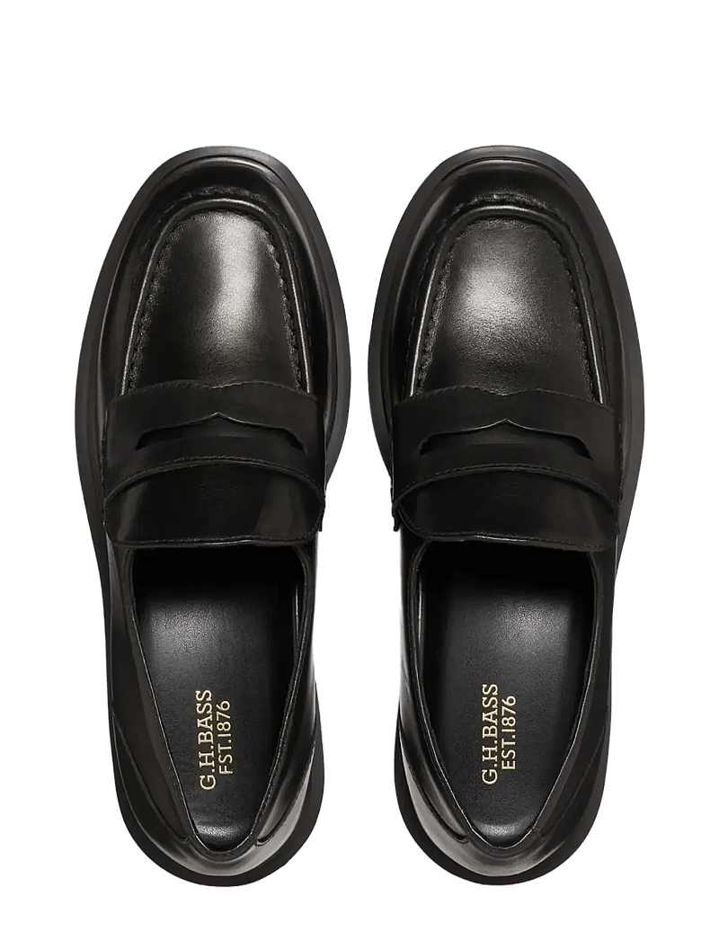 G.H. BASS - GH ALBANY II PENNY - besondere anlässe - black lthr - 3