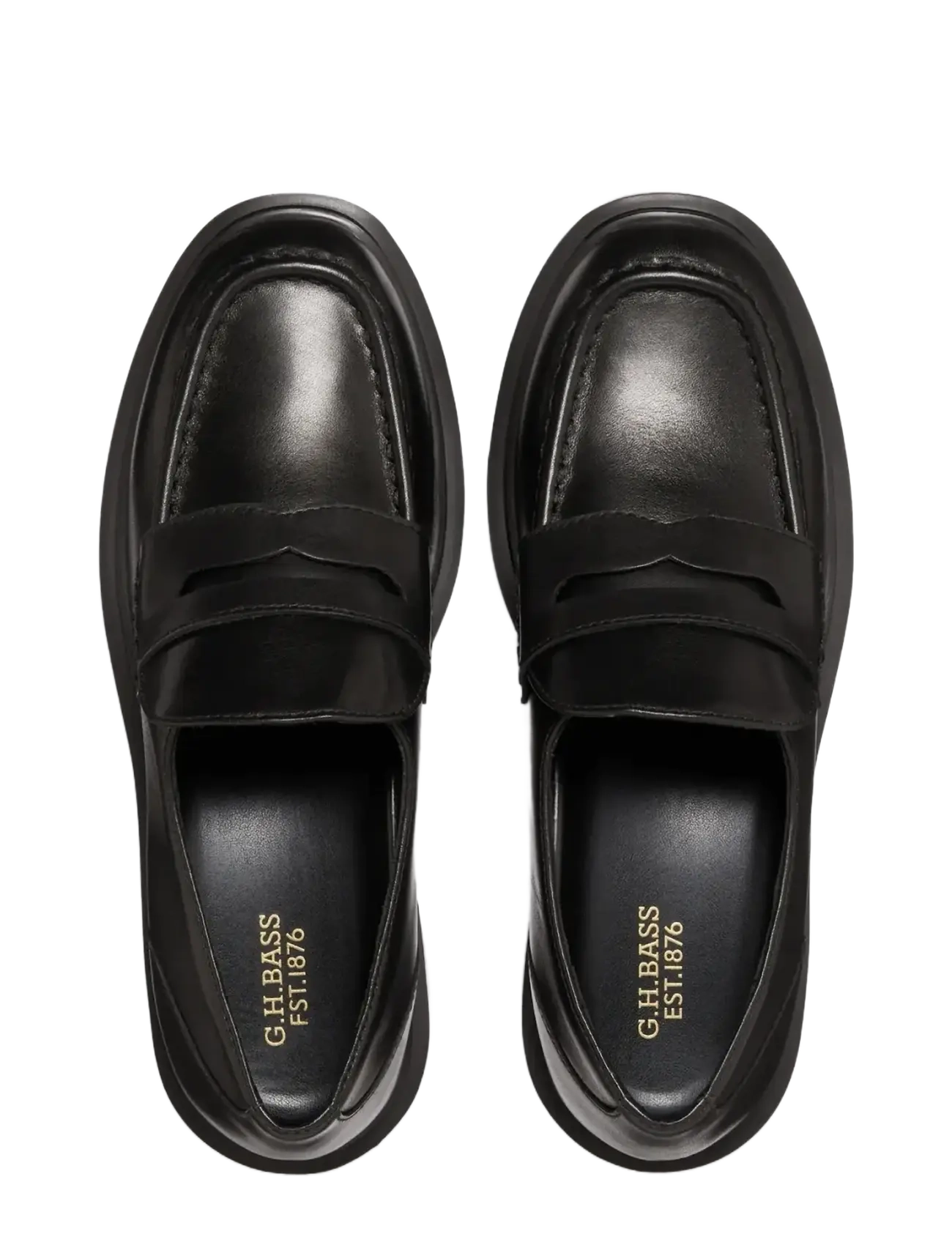 G.H. BASS - GH ALBANY II PENNY - mode trends - black lthr - 3