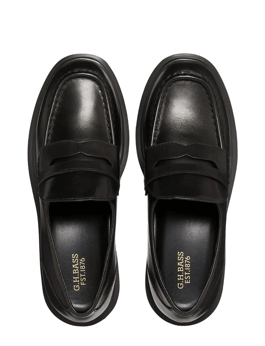 G.H. BASS - GH ALBANY II PENNY - modetrends - black lthr - 3