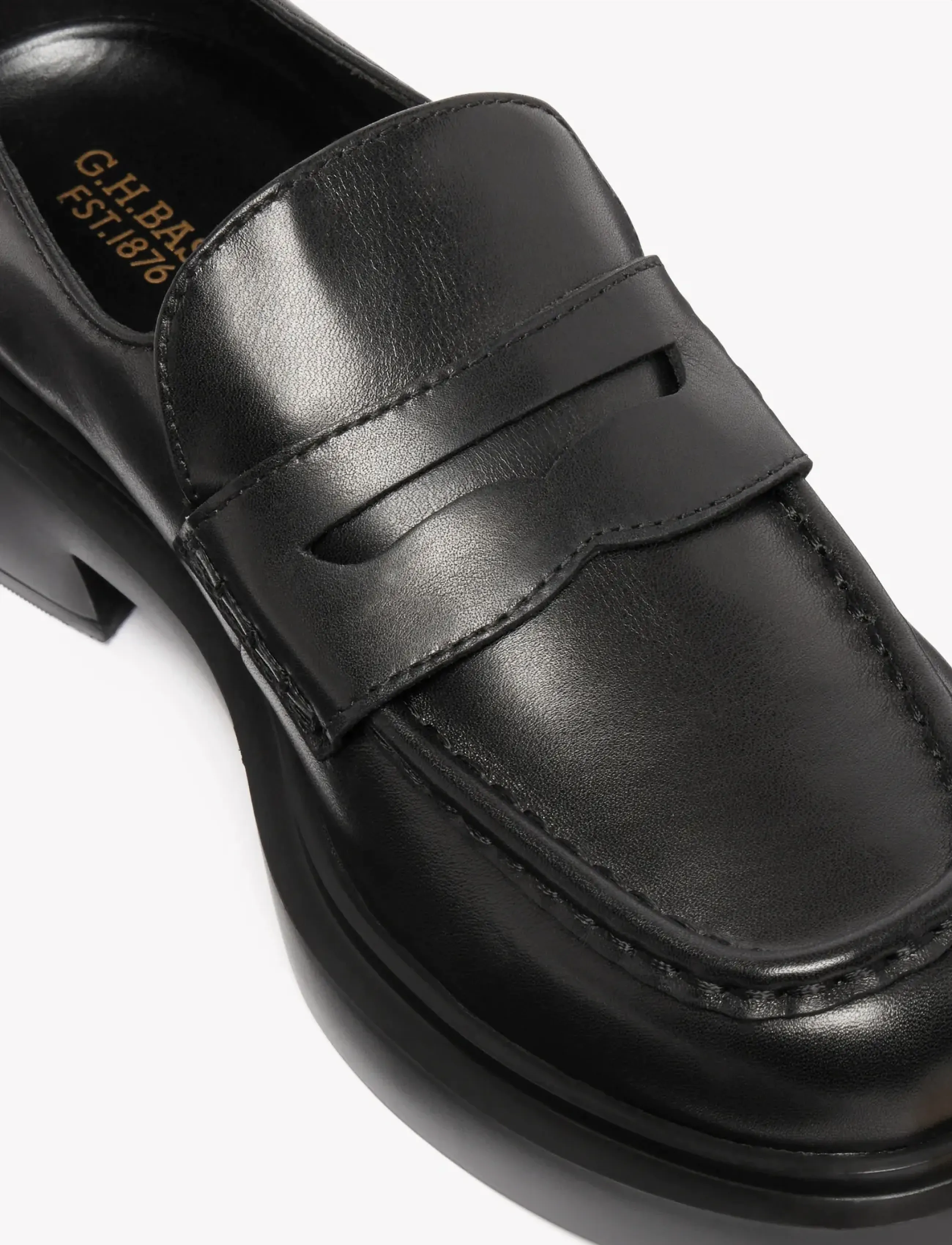 G.H. BASS - GH ALBANY II PENNY - mode trends - black lthr - 4