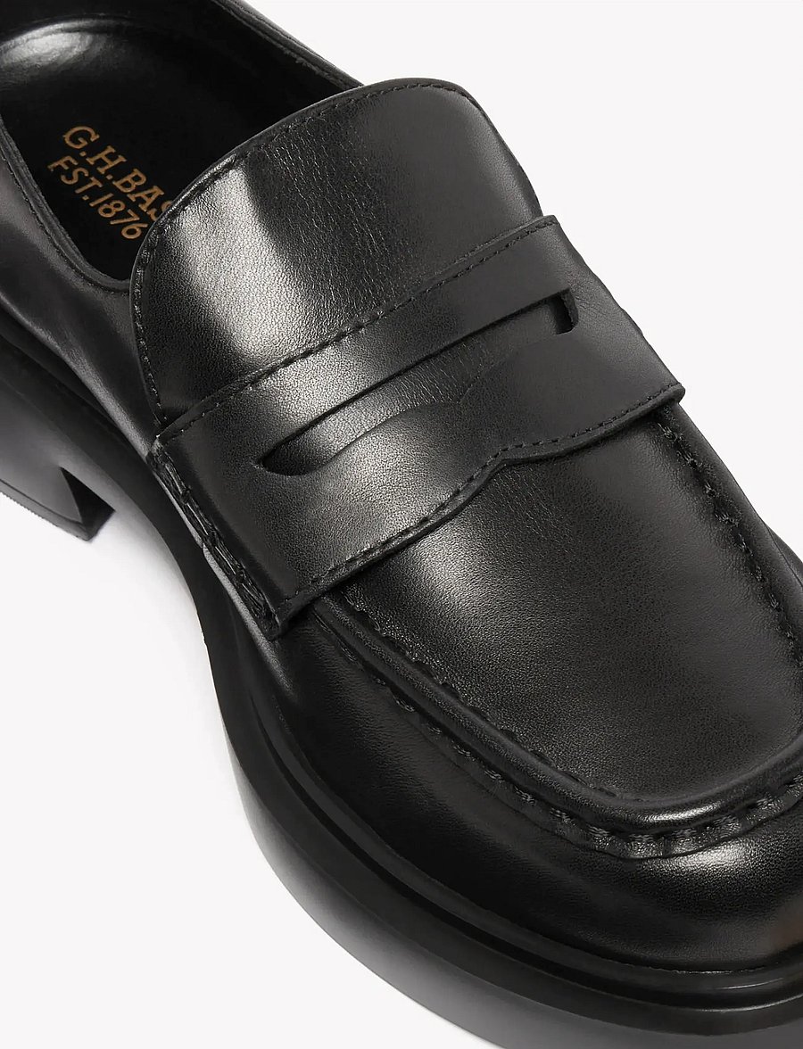 G.H. BASS - GH ALBANY II PENNY - modetrends - black lthr - 4