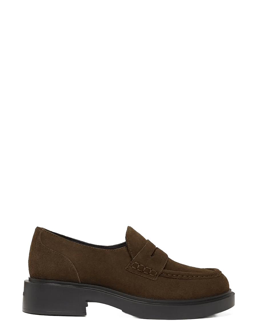 G.H. BASS - GH ALBANY II PENNY SUEDE - igapäevane stiil - chocolate - 0