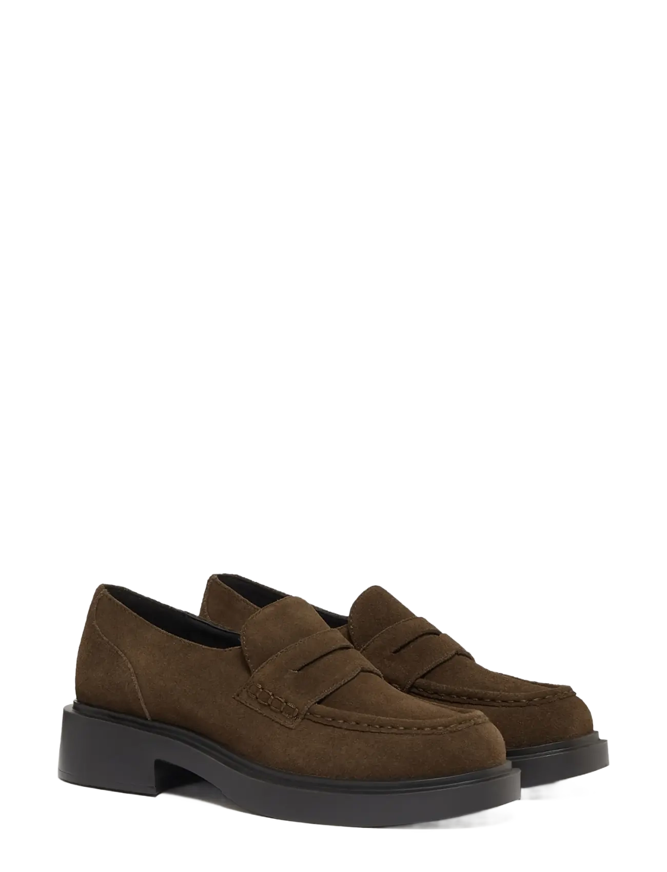 G.H. BASS - GH ALBANY II PENNY SUEDE - igapäevane stiil - chocolate - 1